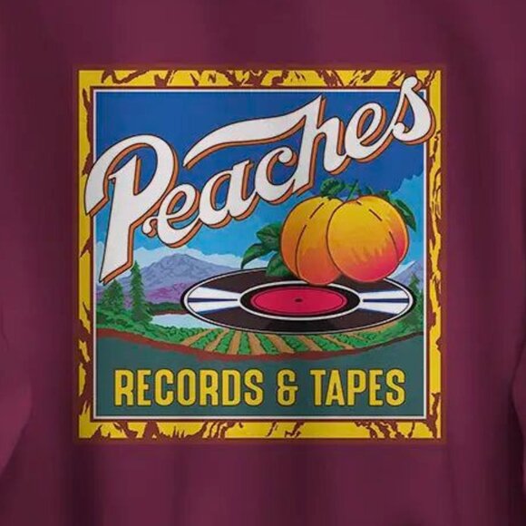 Peaches Records Tapes Retro 70s Music Label Fan Gift Graphic Sweatshirt 166 - Picture 2 of 5